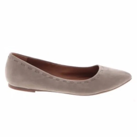 Frye Taupe Suede Flats - Picture 2 of 16